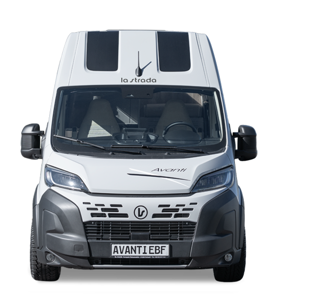 Das Modell EBF der la strada Campervan-Baureihe AVANTI