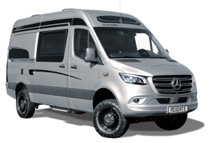 Das Modell E mit Allrad aus der la strada Campervan-Baureihe Regent