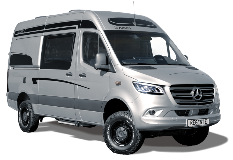 Das Modell E mit Allrad aus der la strada Campervan-Baureihe Regent