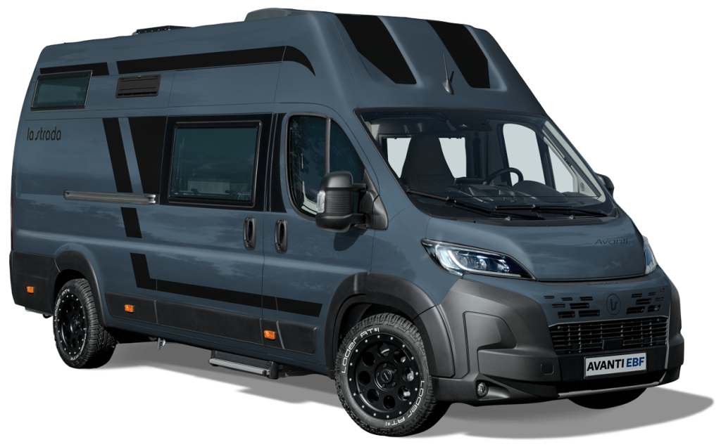 la strada, série de camping-cars AVANTI - modèle EBF en gris Lanzarote